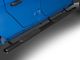 RedRock 4-Inch Oval Straight Side Step Bars; Semi-Gloss Black (20-22 Jeep Gladiator JT)