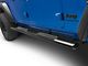 RedRock 4-Inch Oval Straight Side Step Bars; Semi-Gloss Black (20-22 Jeep Gladiator JT)