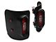 Combat Off Road Tail Gunner LED Tail Lights; Black Housing; Red Clear Lens (20-24 Jeep Gladiator JT)