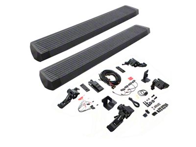 E-BOARD E1 Electric Running Boards; Protective Bedliner Coating (20-24 Jeep Gladiator JT)