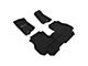 3D MAXpider Elegant Perfect Fit Carpet Front and Rear Floor Liners; Black (20-24 Jeep Gladiator JT)