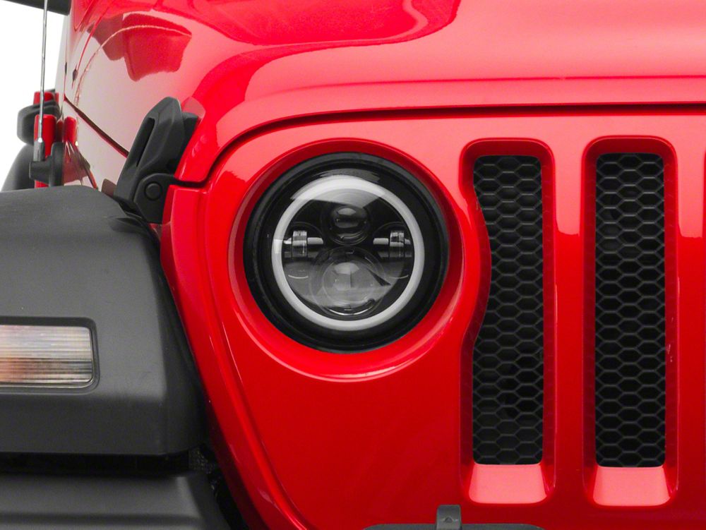 Raxiom Axial Series 7-Inch LED Halo Headlights with DRL and