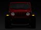 Raxiom Axial Series 7-Inch LED Halo Headlights with DRL and Amber Turn Signals; Black Housing; Clear Lens (20-24 Jeep Gladiator JT)