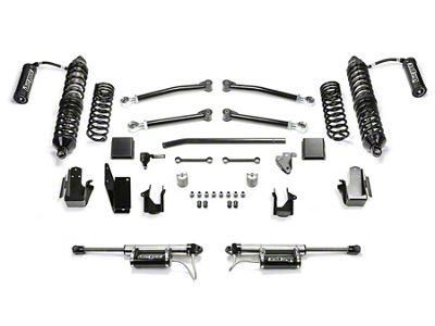 Fabtech 5-Inch Trail Suspension Lift Kit with Front Dirt Logic 2.5 Reservoir Coil-Overs and Rear Dirt Logic 2.25 Reservoir Shocks (20-23 3.0L EcoDiesel Jeep Gladiator JT)