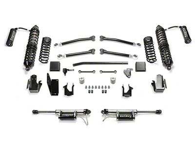 Fabtech 5-Inch Trail Suspension Lift Kit with Front Dirt Logic 2.5 Reservoir Coil-Overs and Rear Dirt Logic 2.25 Reservoir Shocks (20-24 3.0L EcoDiesel Jeep Gladiator JT)