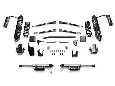 Fabtech 5-Inch Trail Suspension Lift Kit with Front Dirt Logic 2.5 Reservoir Coil-Overs and Rear Dirt Logic 2.25 Reservoir Shocks (20-24 3.6L Jeep Gladiator JT, Excluding Mojave)