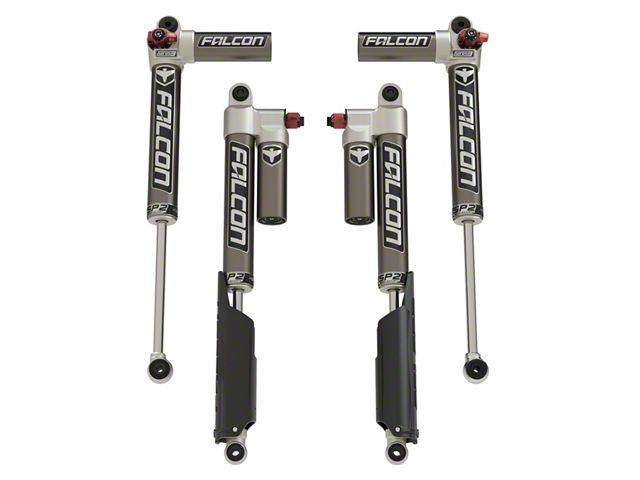 Falcon Shocks SP2 3.3 Fast Adjust Piggyback Front and Rear Shocks for 2 to 3-Inch Lift (20-24 3.6L Jeep Gladiator JT, Excluding Mojave)