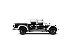 4x4 Attitude Action Shield Body Armor; Patriot USA Black (20-23 Jeep Gladiator JT)