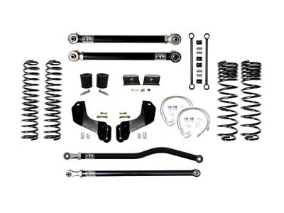 EVO Manufacturing 2.50-Inch Heavy Duty Enforcer Stage 2 Suspension Lift Kit with Front and Rear Track Bars (20-24 3.6L Jeep Gladiator JT)