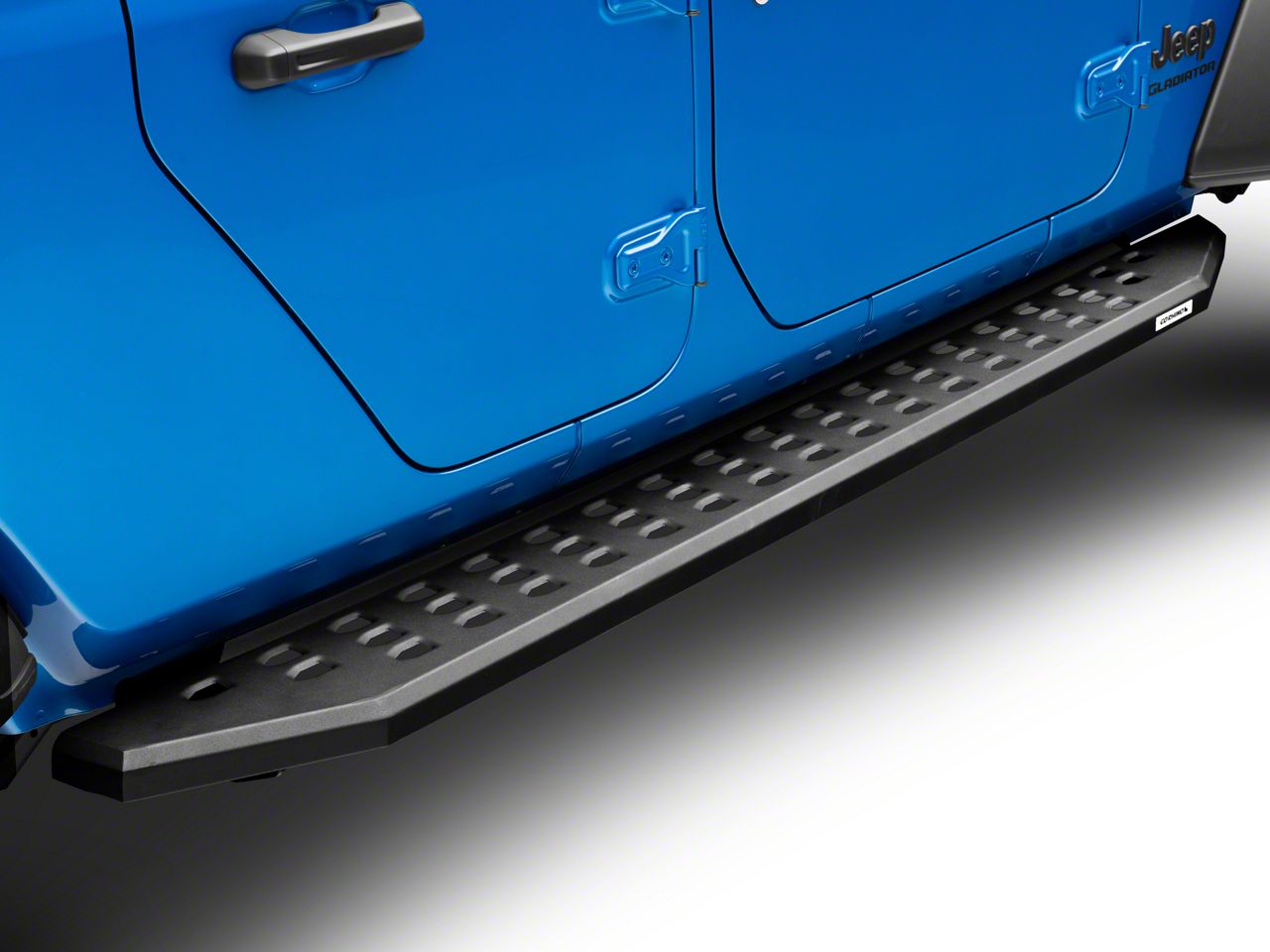 Jeep Gladiator RB20 Running Boards; Textured Black (2022 Jeep