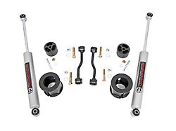 Rough Country 2.50-Inch Front Leveling Kit with Premium N3 Shocks (20-24 Jeep Gladiator JT, Excluding Mojave)