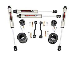 Rough Country 2.50-Inch Front Leveling Kit with V2 Monotube Shocks (20-24 Jeep Gladiator JT, Excluding Mojave)