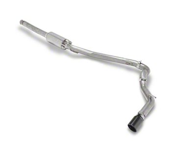 RedRock Single Exhaust System with Black Tip; Side Exit (20-24 3.6L Jeep Gladiator JT)