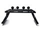 Armour II Roll Bar with 5.30-Inch Black Round Flood LED Lights and Basket; Black (20-24 Jeep Gladiator JT)