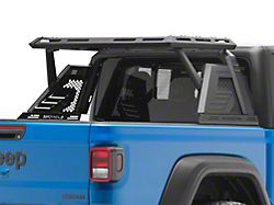 Armour II Roll Bar with Basket; Black (20-23 Jeep Gladiator JT)