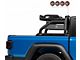Atlas Roll Bar with 5.30-Inch Red Round Flood LED Lights; Black (20-24 Jeep Gladiator JT)