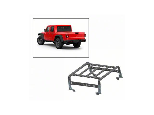 Overland Utility Bed Rack; Black (20-24 Jeep Gladiator JT)