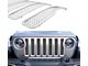 Wire Mesh Upper Grille Insert; Polished (20-24 Jeep Gladiator JT)