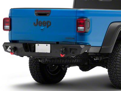 Jeep Licensed by RedRock HD Crawler Rear Bumper with Jeep Logo (20-24 Jeep Gladiator JT)