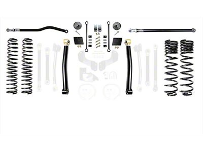EVO Manufacturing 2.50-Inch Heavy Duty Enforcer Stage 2 Suspension Lift Kit with Front and Rear Track Bars (20-24 3.0L EcoDiesel Jeep Gladiator JT)