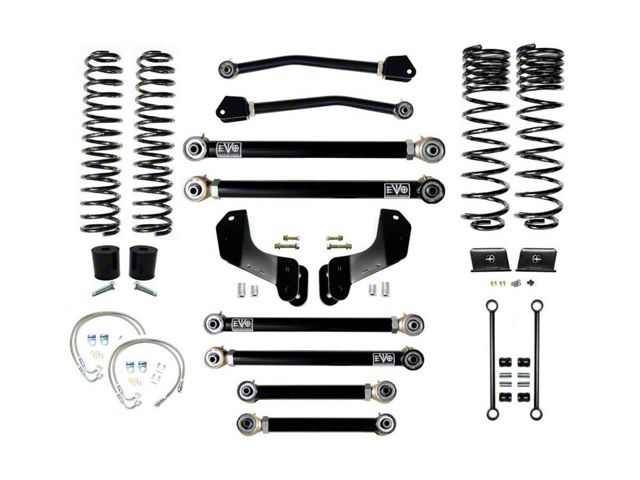 EVO Manufacturing 2.50-Inch Heavy Duty Enforcer Stage 4 Overland Suspension Lift Kit (20-24 3.6L Jeep Gladiator JT)