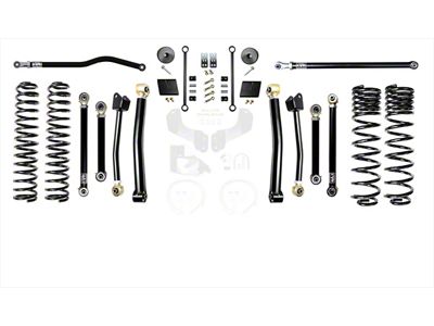 EVO Manufacturing 2.50-Inch Heavy Duty Enforcer Stage 4 Suspension Lift Kit with Front and Rear Track Bars (20-24 3.0L EcoDiesel Jeep Gladiator JT)