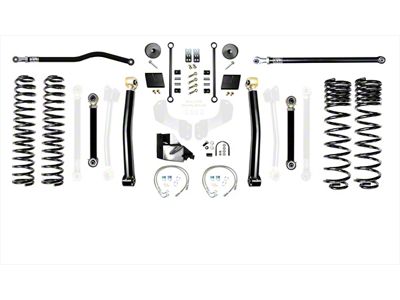 EVO Manufacturing 4.50-Inch Enforcer Stage 3 Overland Suspension Lift Kit with Front and Rear Track Bars (20-24 3.0L EcoDiesel Jeep Gladiator JT)
