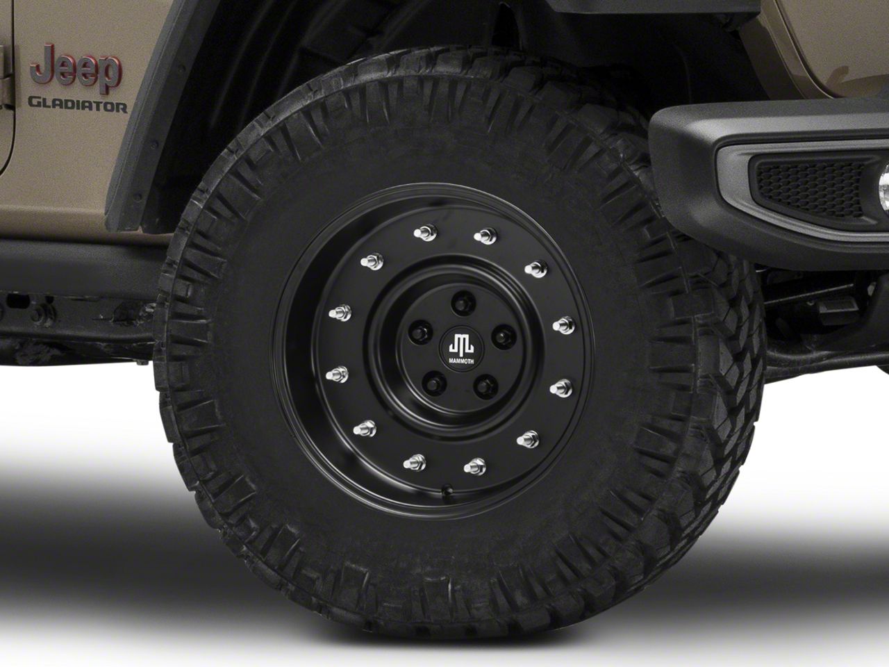 Mammoth Jeep Gladiator General Matte Black Wheel; 17x9 J104367 (20-23