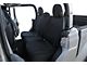 Hybrid Neoprene Front and Rear Seat Covers; Black (20-24 Jeep Gladiator JT)
