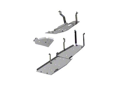 ASFIR 4x4 3-Piece Skid Plate System; Bare Aluminum (21-24 3.0L EcoDiesel Jeep Gladiator JT)