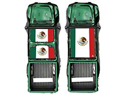 4x4 Attitude Sunshade; Mexican Flag (20-23 Jeep Gladiator JT)