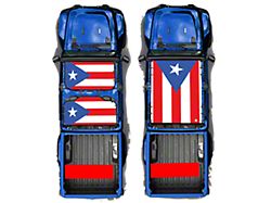4x4 Attitude Sunshade; Puerto Rican Flag (20-23 Jeep Gladiator JT)