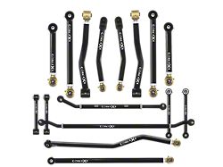 Core 4x4 Camp Series Adjustable Upper and Lower Control Arm, Track Bar, 2.5-Ton Steering and End Link Kit (20-23 Jeep Gladiator JT)