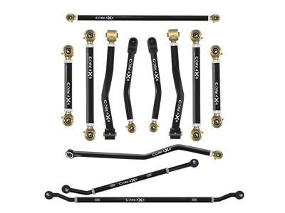 Core 4x4 Crawl Series Adjustable Upper and Lower Control Arm, Track Bar and 2.5-Ton Steering Kit (20-24 Jeep Gladiator JT)