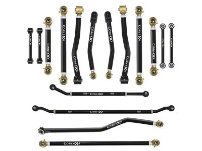 Core 4x4 Crawl Series Adjustable Upper and Lower Control Arm, Track Bar, 2.5-Ton Steering and End Link Kit (20-24 Jeep Gladiator JT)