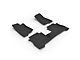 Front and Rear Floor Liners; Black (20-24 Jeep Gladiator JT)