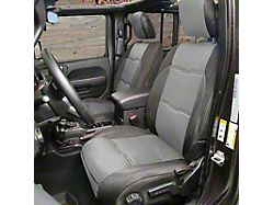 Smittybilt Gen2 Neoprene Front/Rear Seat Cover; Charcoal/Black (20-23 Jeep Gladiator JT)