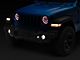 9-Inch LED RGBW Halo Headlights with RGBW Fog Lights; Black Housing; Clear Lens (20-24 Jeep Gladiator JT)