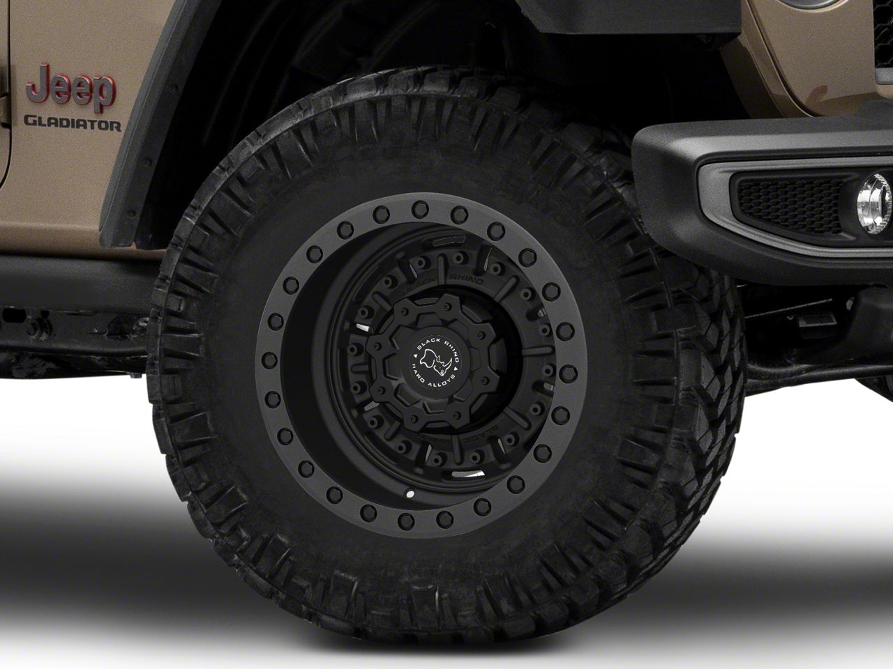 Black Rhino Jeep Gladiator Abrams Textured Matte Gunmetal Wheel; 18x9.5