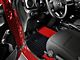 F1 Hybrid Front and Rear Floor Mats; Full Red (20-24 Jeep Gladiator JT)