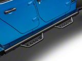 Barricade Tubular Drop Steps; Fine Textured Black (20-26 Jeep Gladiator JT)