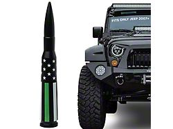 EcoAuto Bullet Antenna; Support Military (07-23 Jeep Wrangler JK & JL)