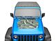 SEC10 Topographical Hood Decal; Green (20-24 Jeep Gladiator JT, Excluding Mojave)