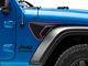 SEC10 Short Side Accent Decal; Black/Red Carbon Fiber (20-24 Jeep Gladiator JT)