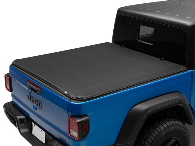 Jeep Licensed by TruShield Locking Roll-Up Tonneau Cover with Jeep Logo (20-24 Jeep Gladiator JT)