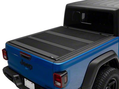 Jeep Licensed by TruShield Low Profile Hard Tri-Fold Tonneau Cover with Jeep Logo (20-24 Jeep Gladiator JT)