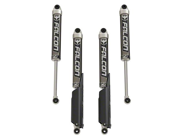 Falcon Shocks SP2 2.1 Monotube Front and Rear Shocks for 0 to 1.50-Inch Lift (20-24 3.6L Jeep Gladiator JT, Excluding Mojave)