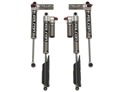 Falcon Shocks SP2 3.3 Fast Adjust Piggyback Front and Rear Shocks for 3.50 to 4.50-Inch Lift (20-23 3.6L Jeep Gladiator JT, Excluding Mojave)