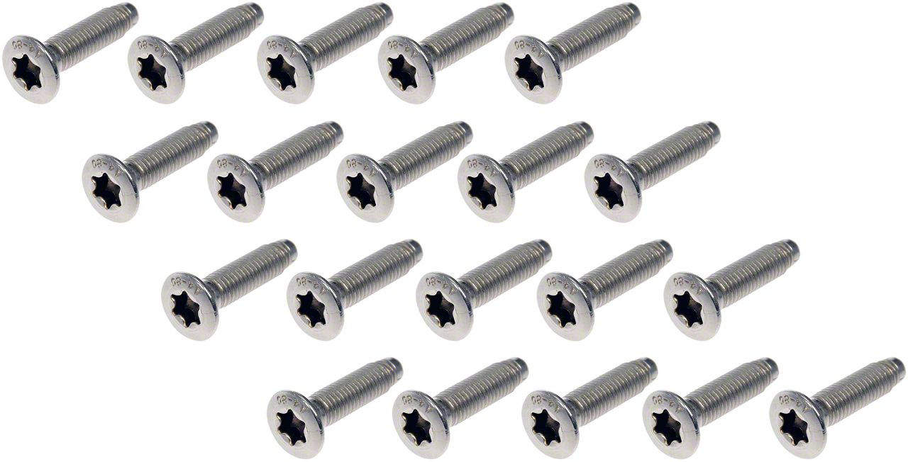 Jeep Gladiator Door Hinge Screws; Stainless Steel (2024 Jeep Gladiator