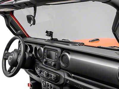 RedRock Jeep Wrangler Dash Mounted Phone Holder with Storage Compartment  J137653-JL (18-23 Jeep Wrangler JL) - Free Shipping
